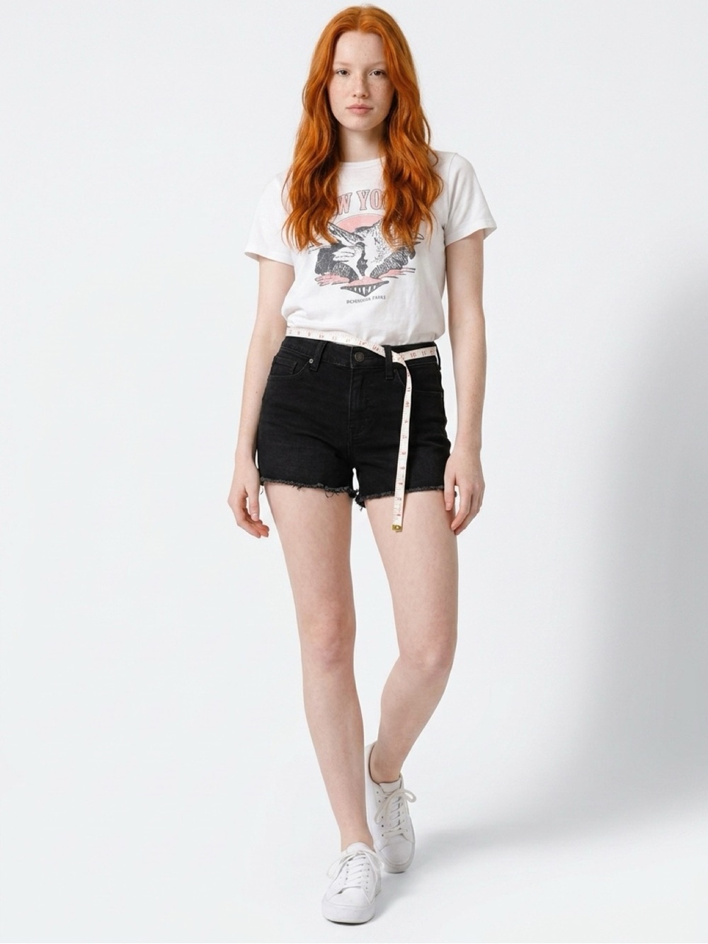 Hollister Black High-Rise Denim Shorts